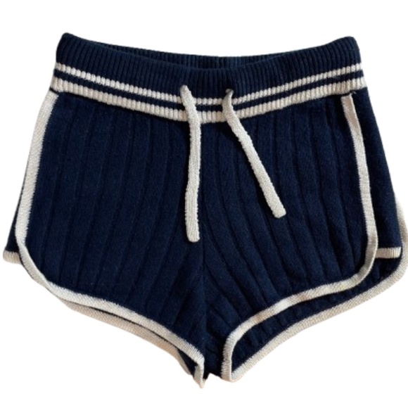 Rag & Bone Serena Wool Blend Shorts - Navy - Size Small - Picture 1 of 3